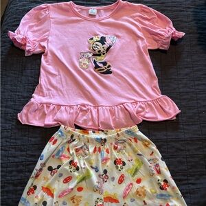 Minnie‎ Mouse Boutique Shorts Set 7/8T